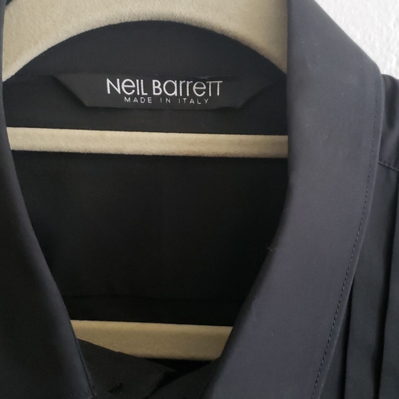Neil Barret black tux shirt - Picture 2 of 6